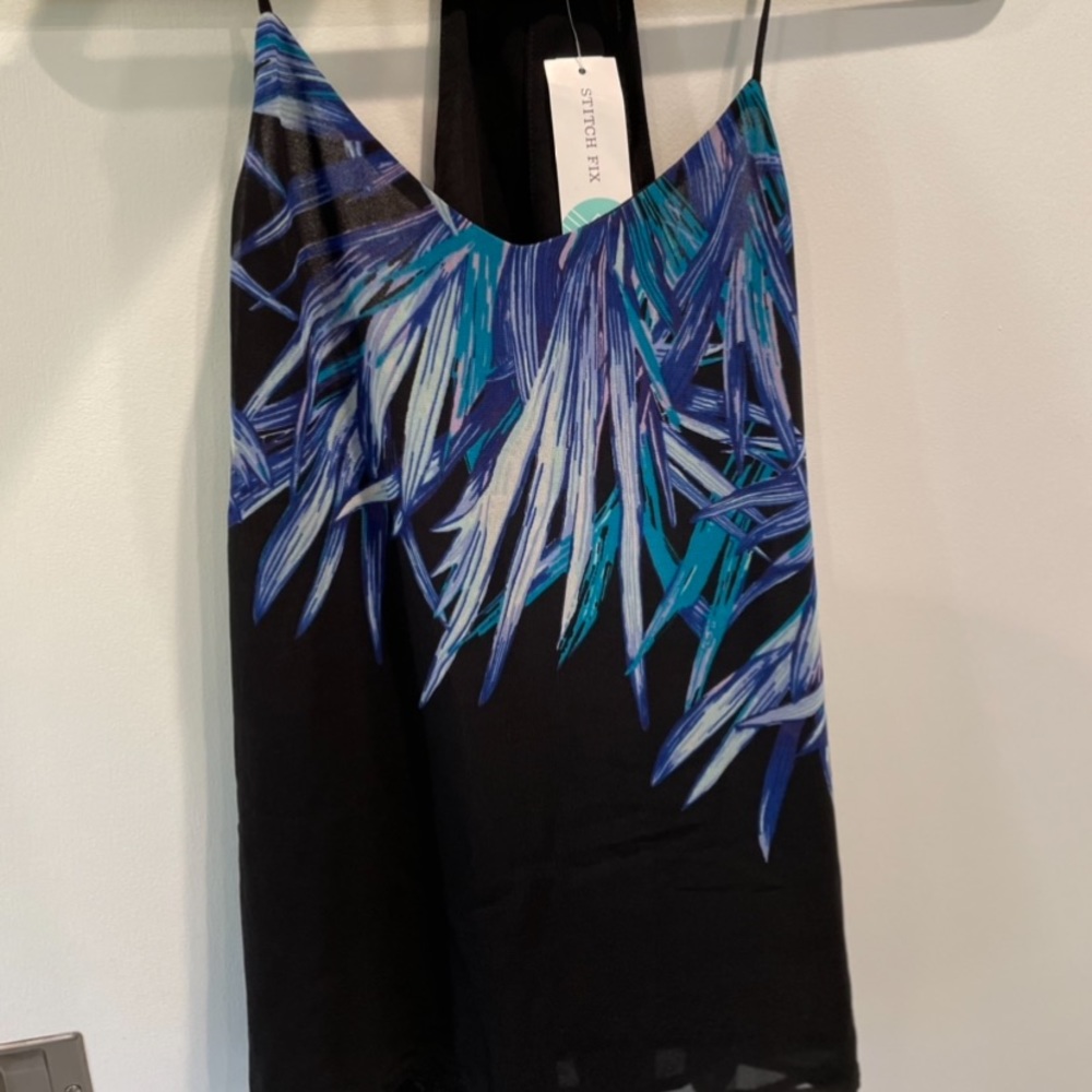 Black Tape Tank Top NWT XS